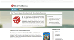 Desktop Screenshot of diewuselmaeuse.de