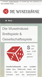 Mobile Screenshot of diewuselmaeuse.de